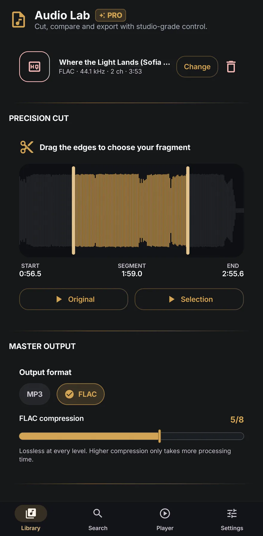 Audio Lab — 在手机上剪辑与转换